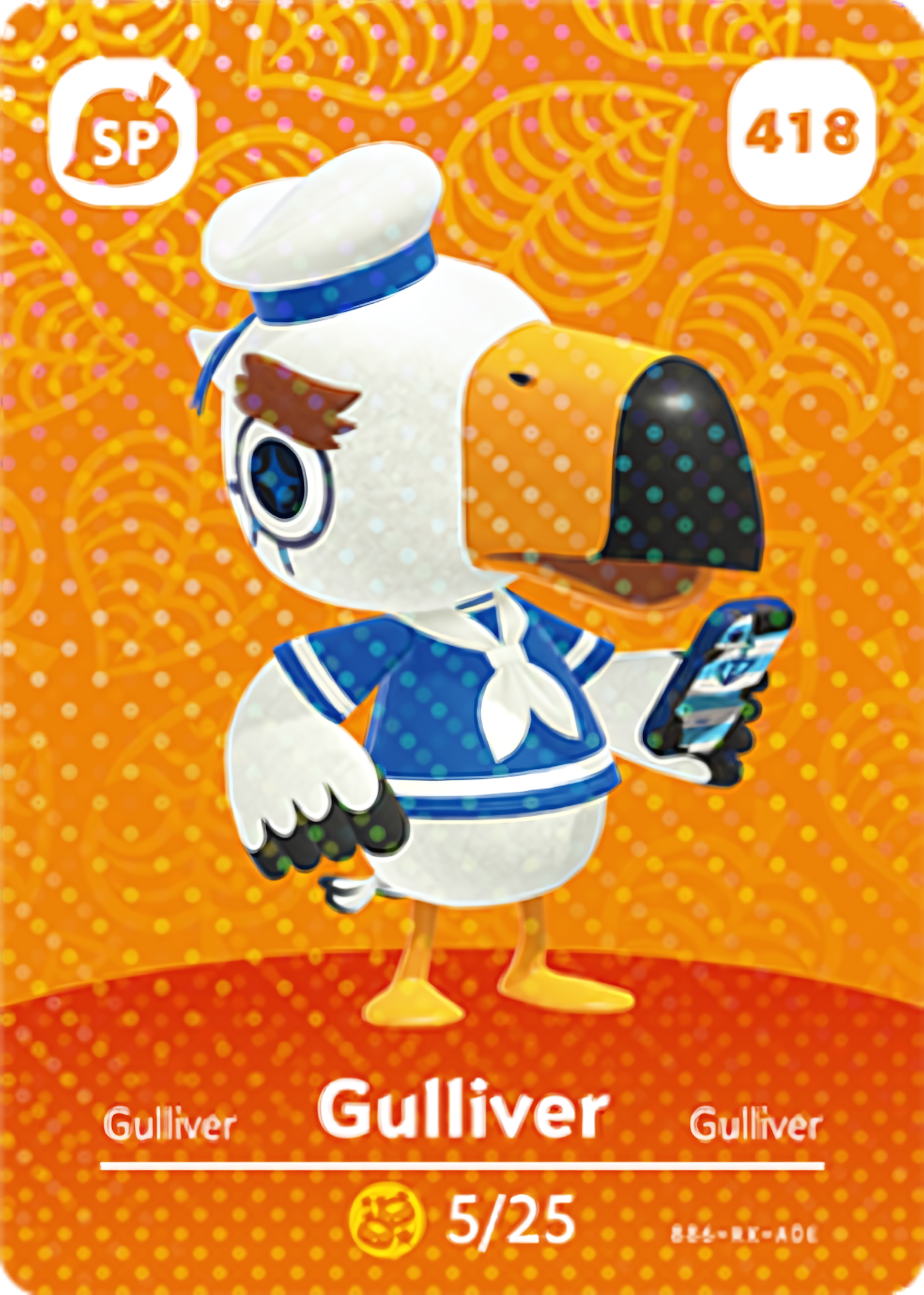 Gulliver NFC Card – Animal Crossing Series 5 Amiibo