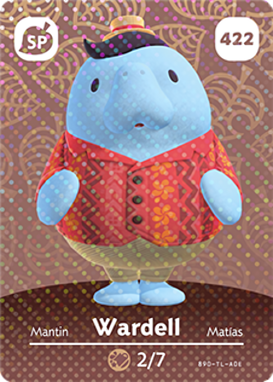 Wardell NFC Card – Animal Crossing Series 5 Amiibo