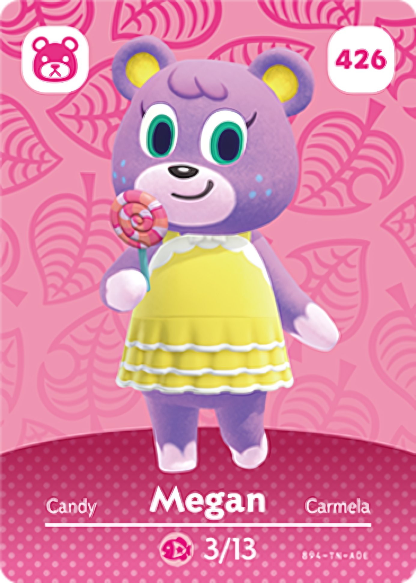 Megan NFC Card – Animal Crossing Series 5 Amiibo