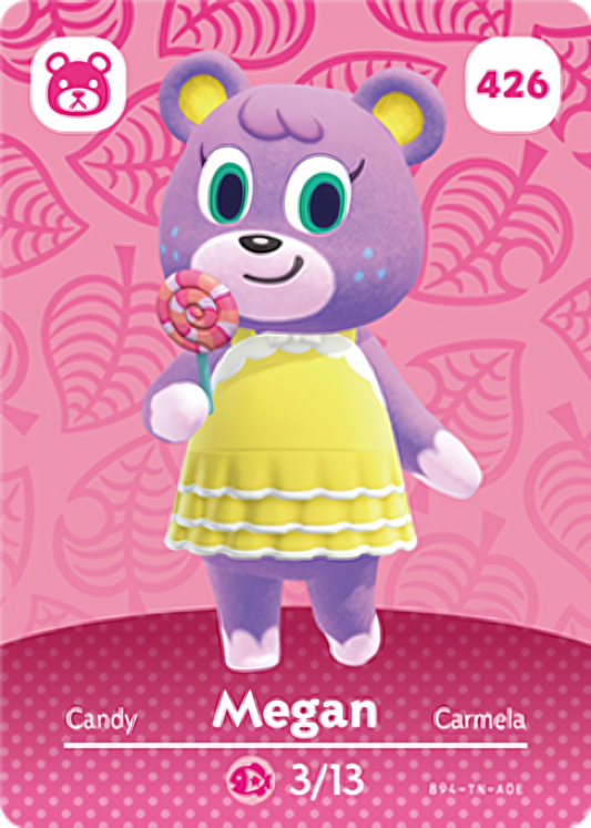 Megan NFC Card – Animal Crossing Series 5 Amiibo