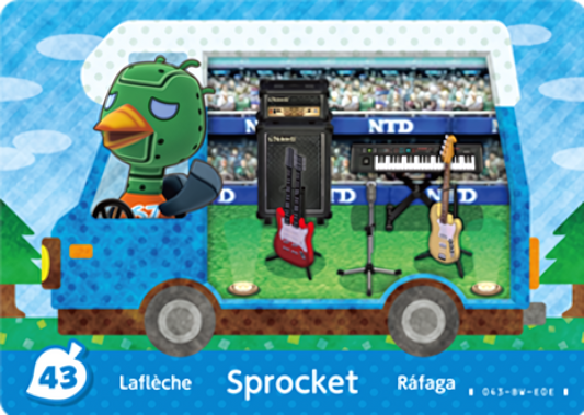 Sprocket NFC Villager Card – New Leaf – Welcome Amiibo