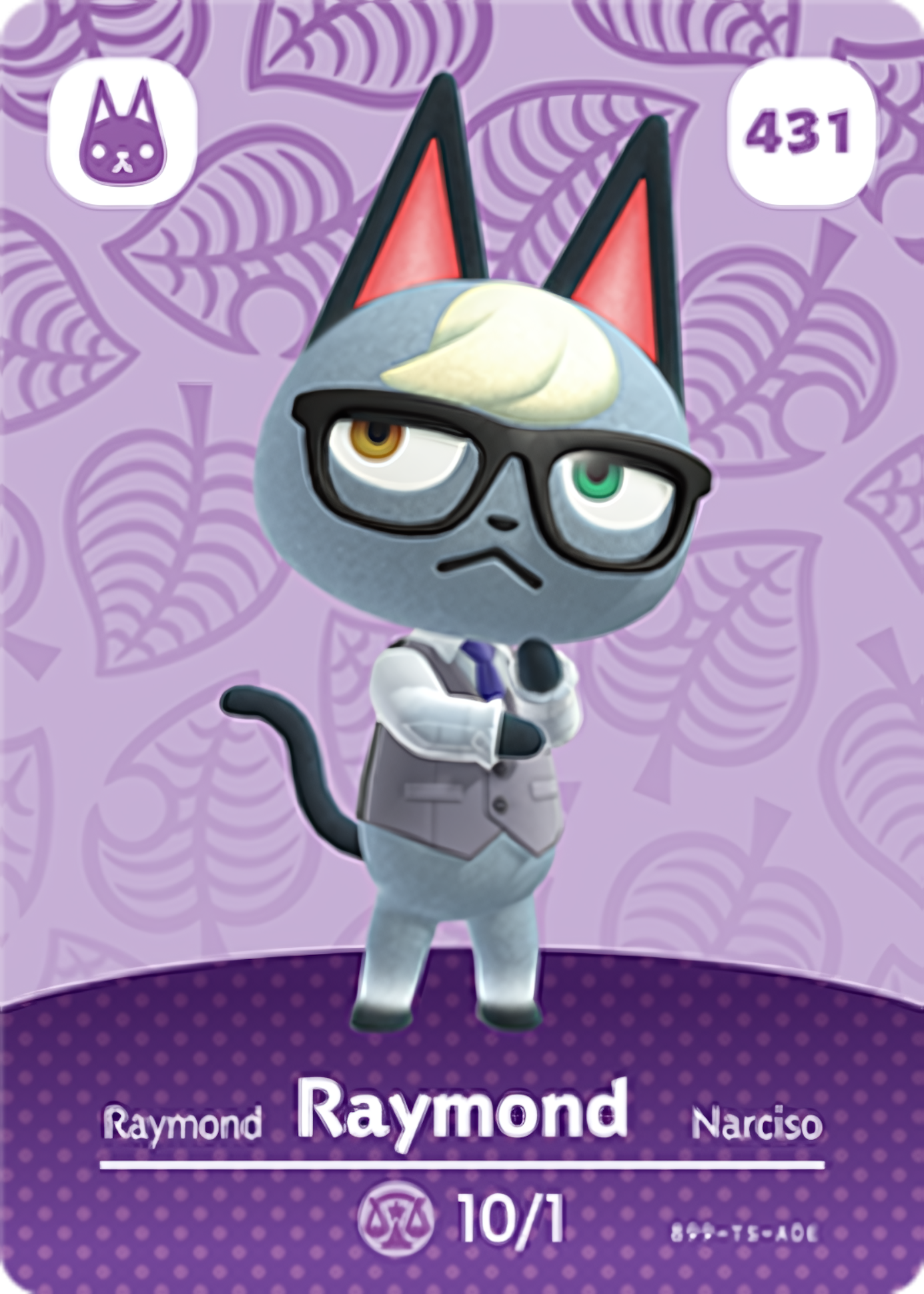Raymond NFC Card – Animal Crossing Series 5 Amiibo