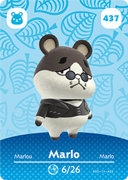 Marlo NFC Card – Animal Crossing Series 5 Amiibo