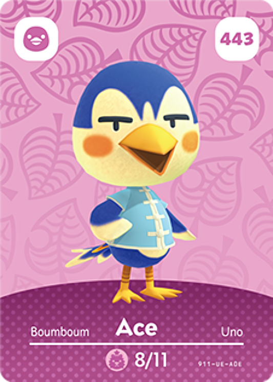 Ace NFC Card – Animal Crossing Series 5 Amiibo