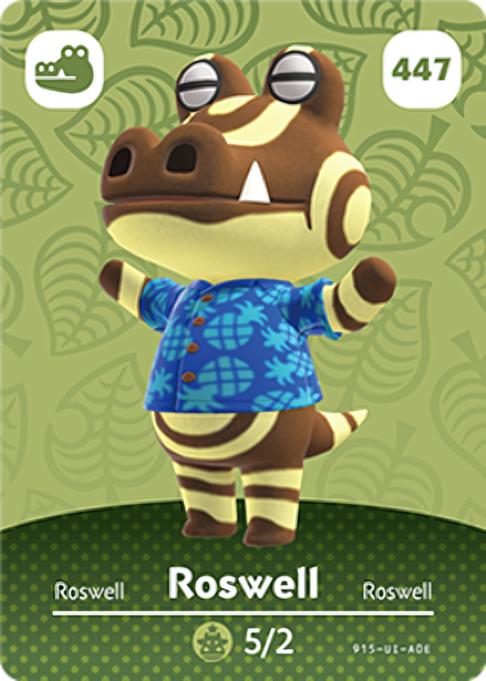 Roswell NFC Card – Animal Crossing Series 5 Amiibo