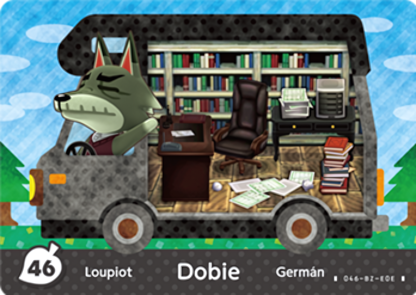 Dobie NFC Villager Card – New Leaf – Welcome Amiibo