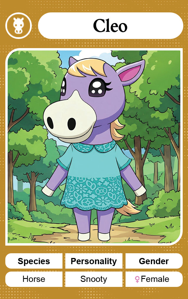 Cleo - Nookpals x Animal Crossing – New Leaf Welcome Amiibo NFC Card