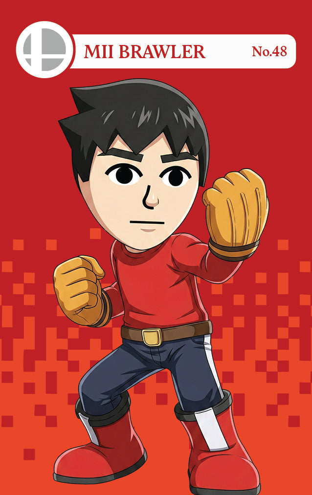 Mii Brawler NFC Card – Smash Bros Amiibo