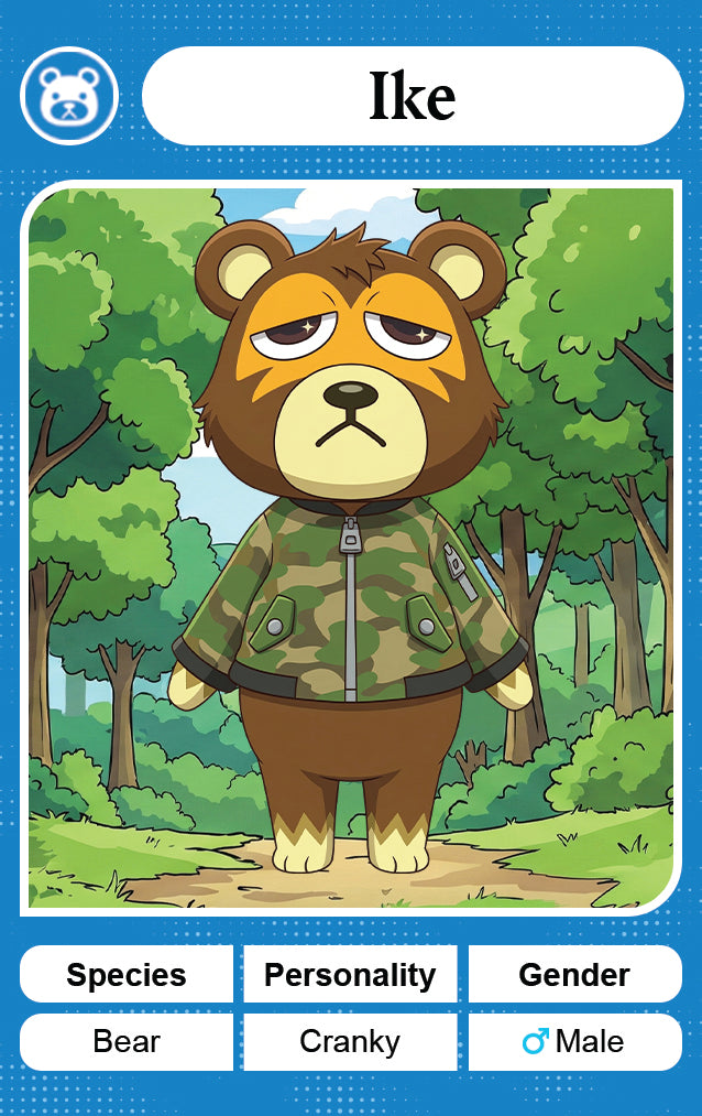 Ike - Nookpals x Animal Crossing – New Leaf Welcome Amiibo NFC Card