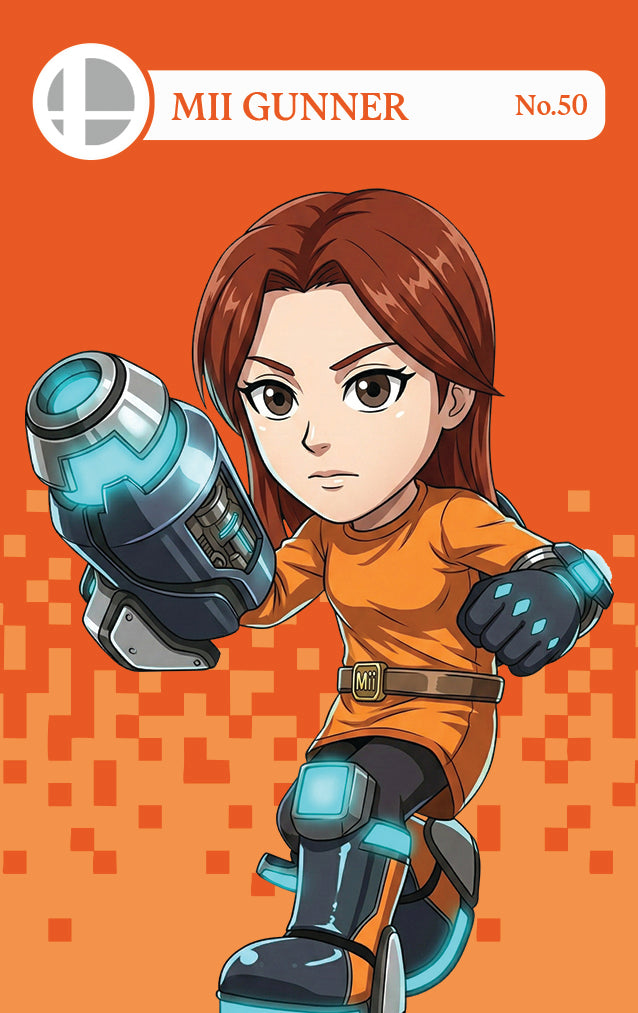 Mii Gunner NFC Card – Smash Bros Amiibo
