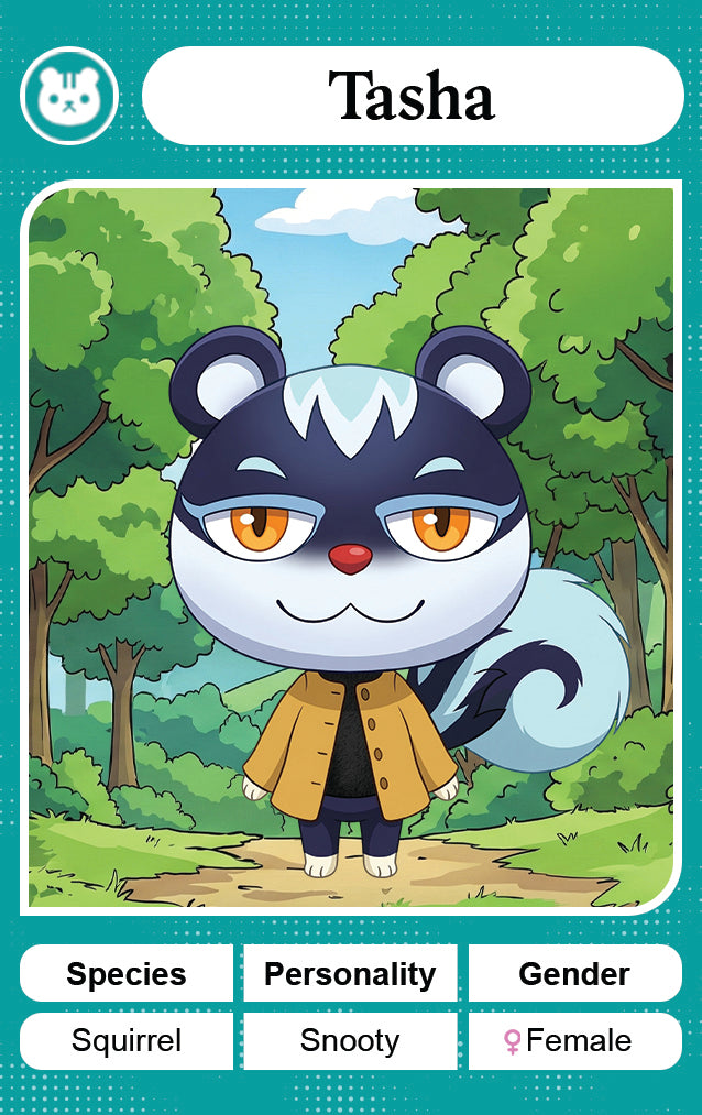 Tasha - Nookpals x Animal Crossing – New Leaf Welcome Amiibo NFC Card