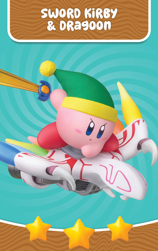 Sword Kirby & Dragoon - Nookpals x Kirby Air Riders - Amiibo NFC Card